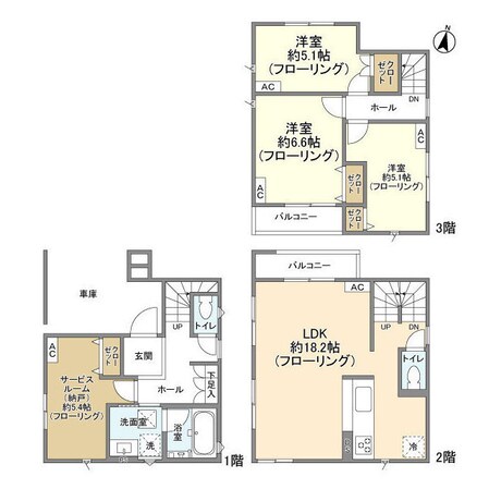 Ｋｏｌｅｔ与野＃０９の物件間取画像